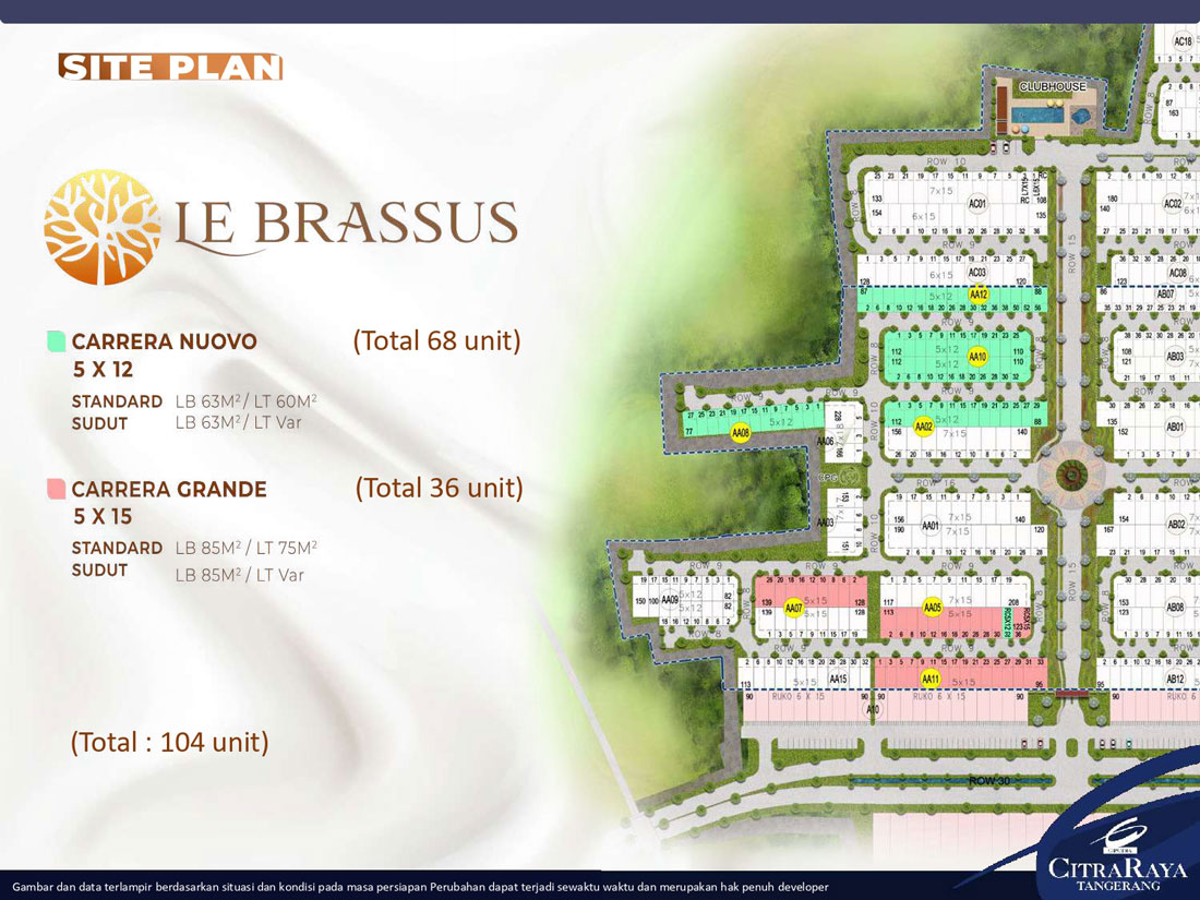 Site Plan Ciputra Le Brassus