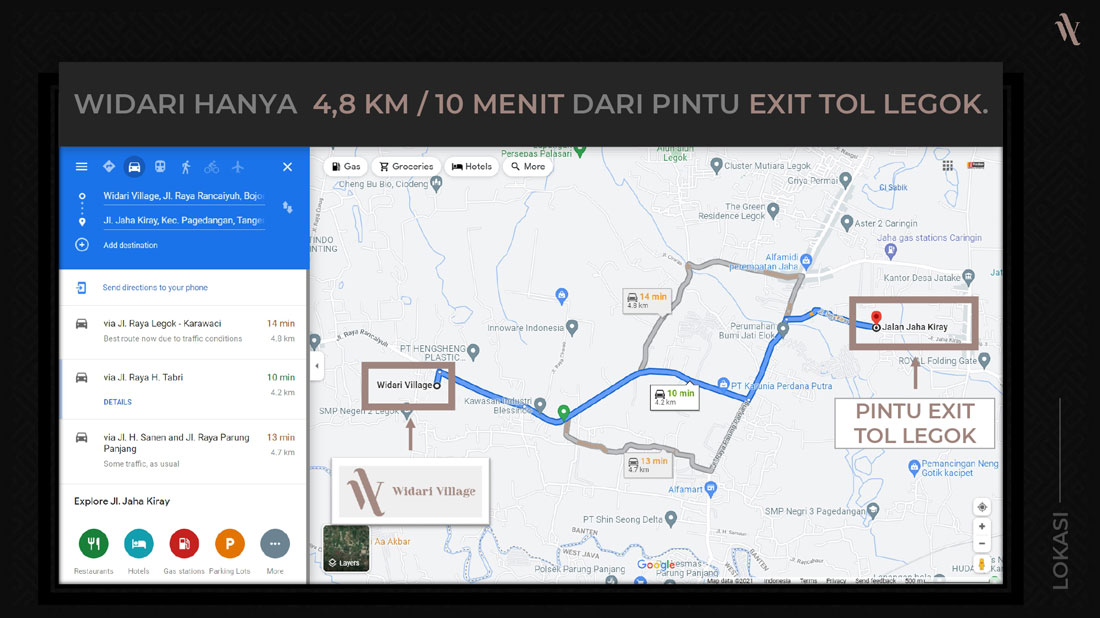 lokasi widari village
