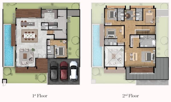 Orchard Riviera tipe 12 corner denah