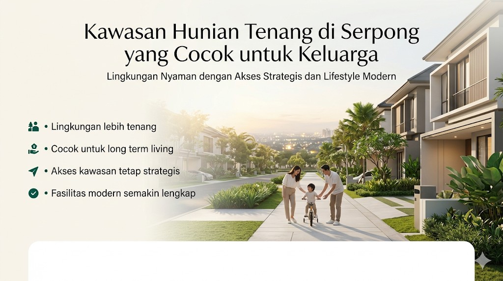 Kawasan Hunian Tenang di Serpong yang Cocok untuk Keluarga dan Long Term Living