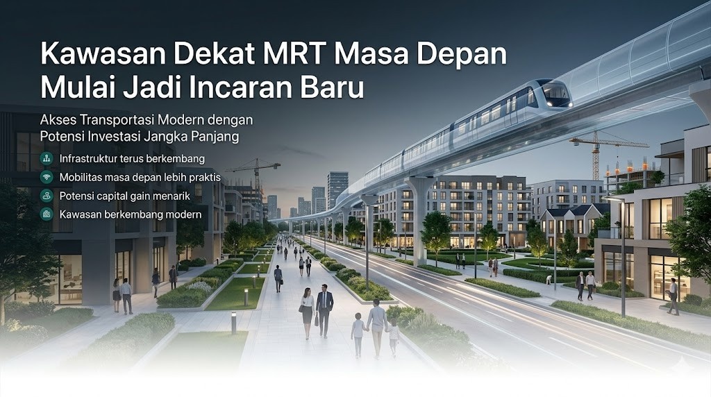 Kawasan Dekat MRT Masa Depan Mulai Jadi Incaran Baru Investasi Properti