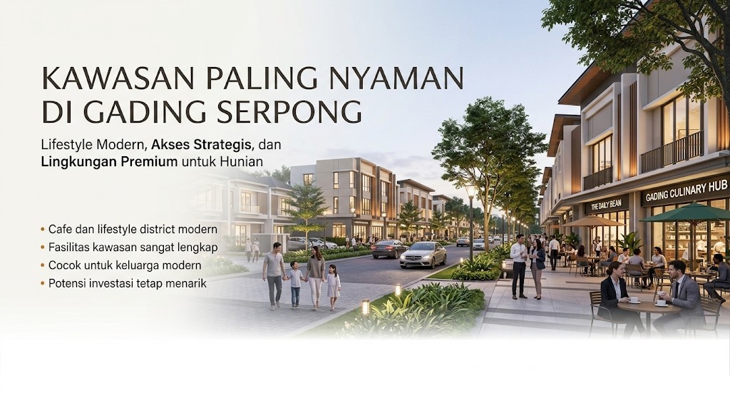 Kawasan Paling Nyaman di Gading Serpong untuk Tinggal dan Investasi Properti