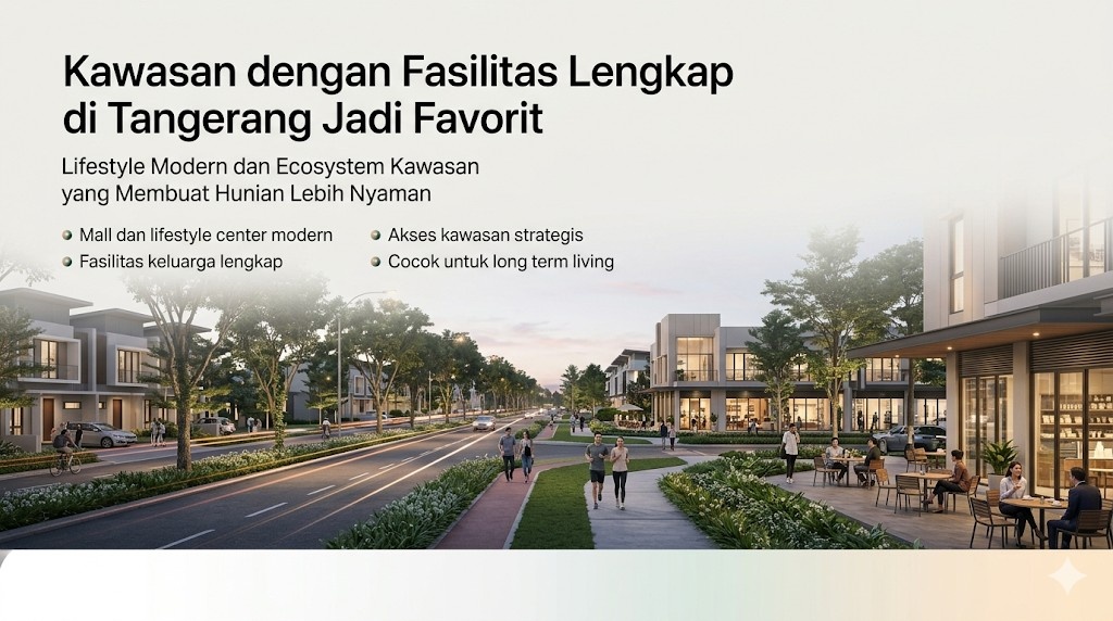 Kawasan dengan Fasilitas Lengkap di Tangerang Jadi Favorit untuk Hunian Modern