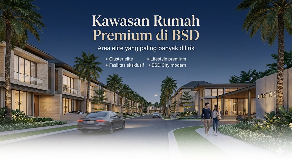 Kawasan Rumah Premium di BSD, Ini Area Elite yang Paling Banyak Dilirik