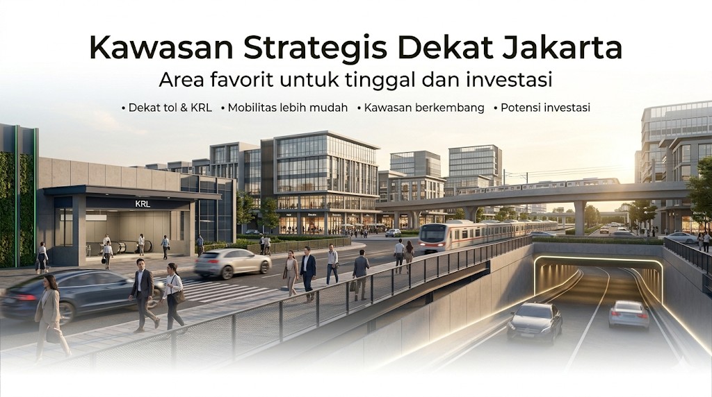 Kawasan Strategis Dekat Jakarta, Ini Area Favorit untuk Tinggal dan Investasi